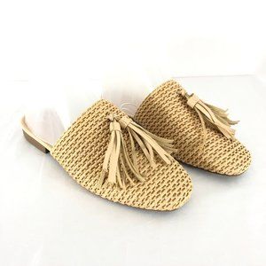 Universal Thread Womens Esther Mules Woven Tassel